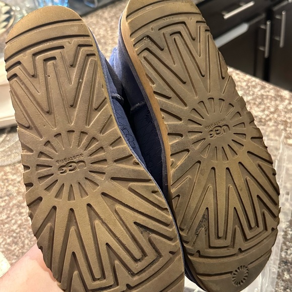 UGG Navy Floral Embossed Boots - Picture 6 of 6